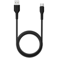 Câble Daiko USB-C vers USB-A 1m noir tressé
