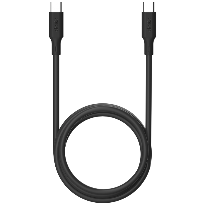 Câble Daiko USB-C vers USB-C 2m noir TPE