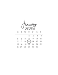 CALENDAR Wafer Paper/ Burn Paper for Burn Away Images for Cakes UNCUT IMAGE Various Sizes (Copy)
