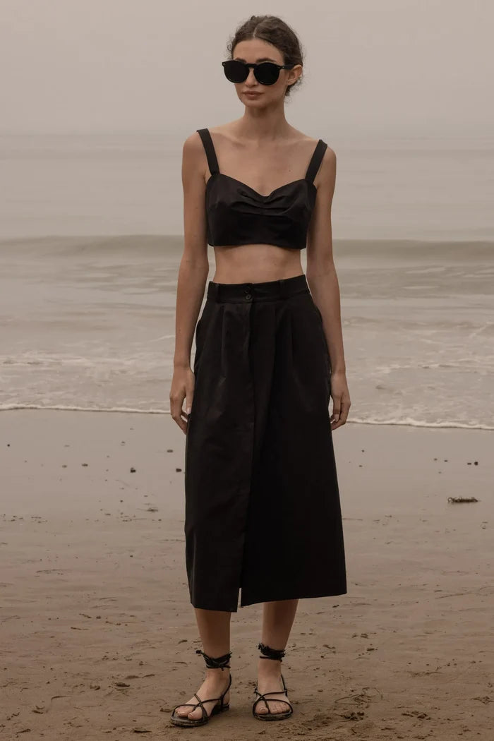 Calvi Top - Black Trench - Heidi Merrick
