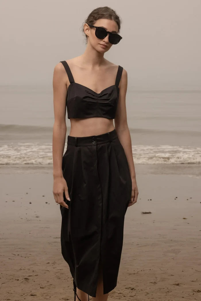 Calvi Top - Black Trench - Heidi Merrick