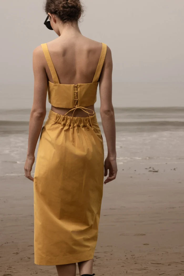 Calvi Top - Jaune Trench - Heidi Merrick