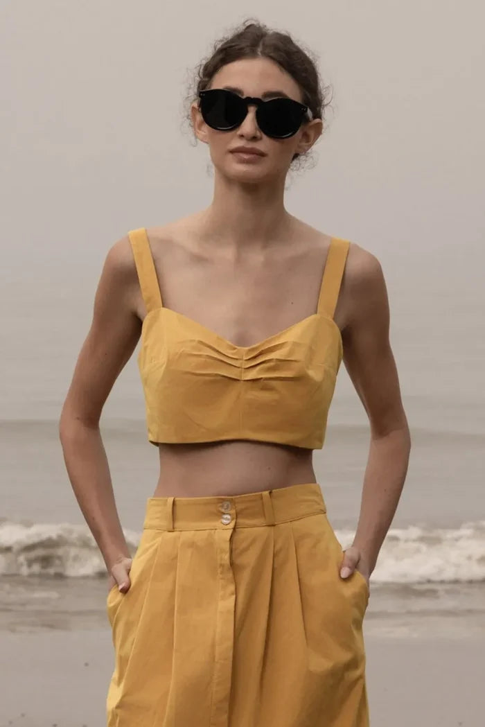 Calvi Top - Jaune Trench - Heidi Merrick