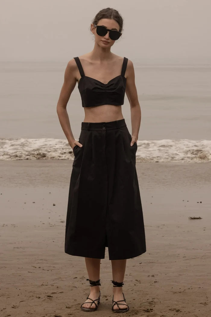 Camille Skirt - Black Trench - Heidi Merrick