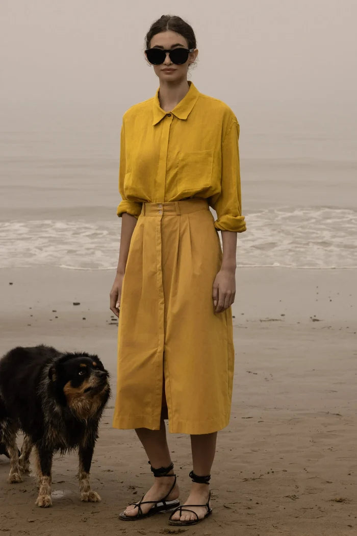 Camille Skirt - Jaune Trench - Heidi Merrick