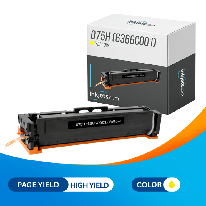 Canon 075H (6366C001) Yellow High-Yield Compatible Toner Cartridge