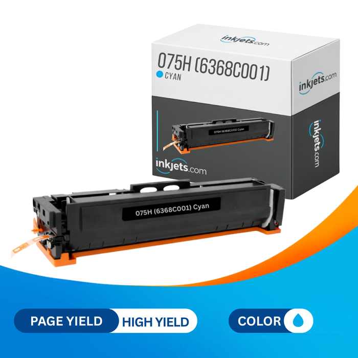 Canon 075H (6368C001) Cyan High-Yield Compatible Toner Cartridge