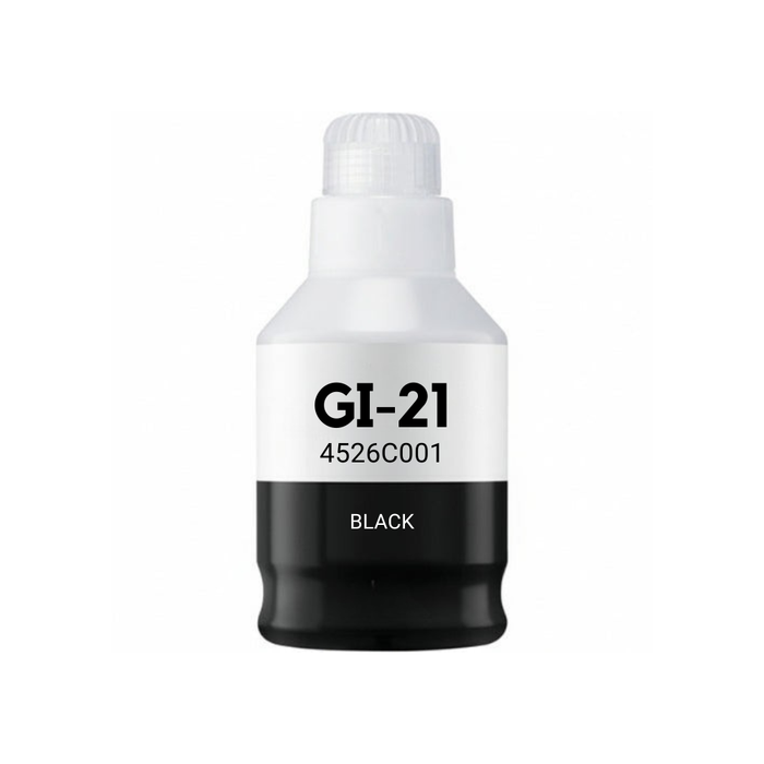 Canon GI-21Bk (4526C001) Black Standard Yield Compatible Ink Bottle, 140 ml
