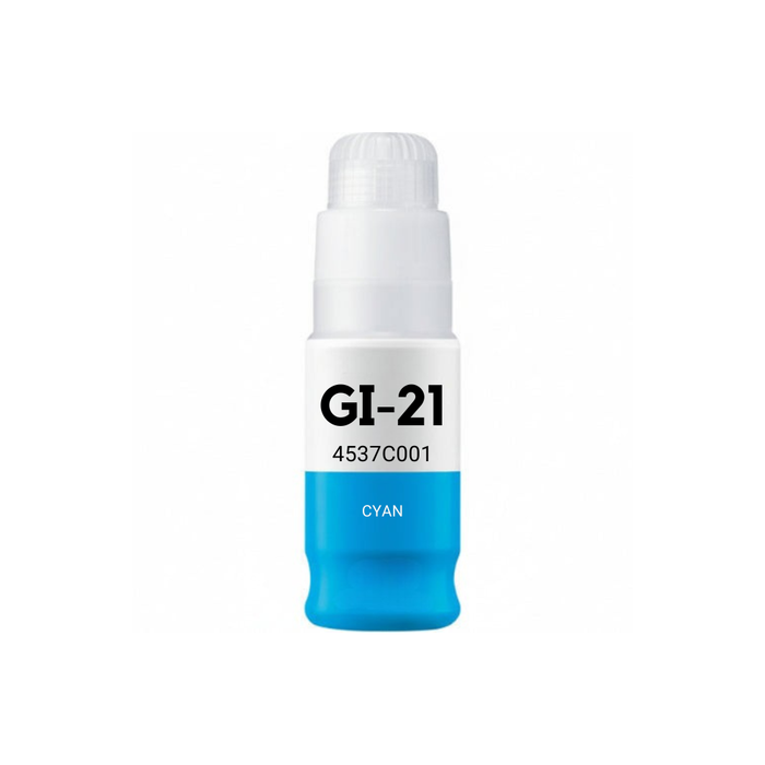 Canon GI-21C (4537C001) Cyan Standard Yield Compatible Ink Bottle, 70 ml