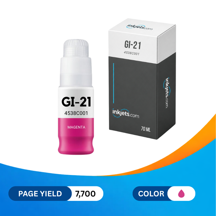 Canon GI-21M (4538C001) Magenta Standard Yield Compatible Ink Bottle, 70 ml