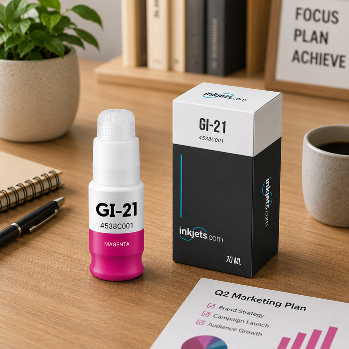 Canon GI-21M (4538C001) Magenta Standard Yield Compatible Ink Bottle, 70 ml