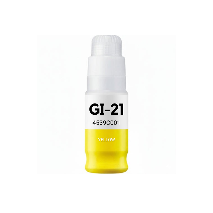 Canon GI-21Y (4539C001) Yellow Standard Yield Compatible Ink Bottle, 70 ml