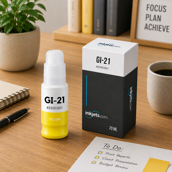 Canon GI-21Y (4539C001) Yellow Standard Yield Compatible Ink Bottle, 70 ml