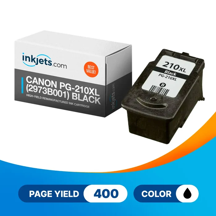 Canon PG-210XL (2973B001) Black High-Yield Remanufactured Ink Cartridge