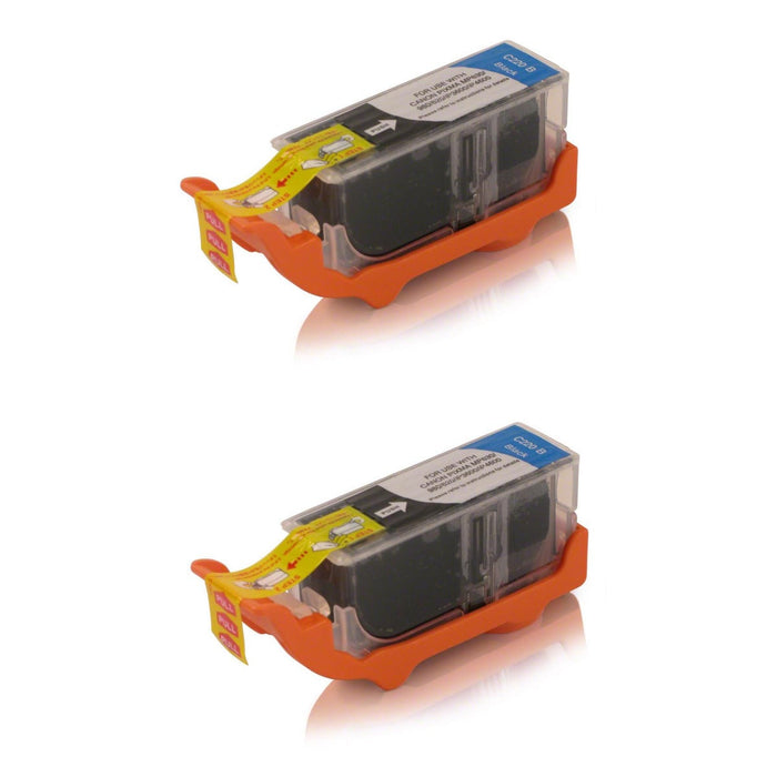 Canon PGI-220BK (2945B001) Pigment Black Compatible Ink Cartridge Twin Pack