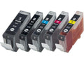 Canon PGI-5 & CLI-8 Compatible Ink Cartridge 5-Pack Combo