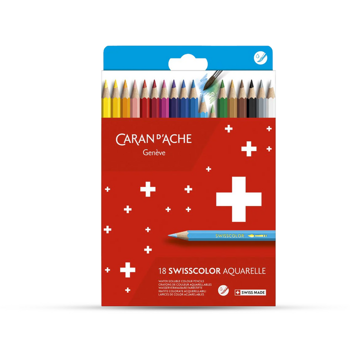 Caran d'ache Swisscolor Water Soluble Pencils Set