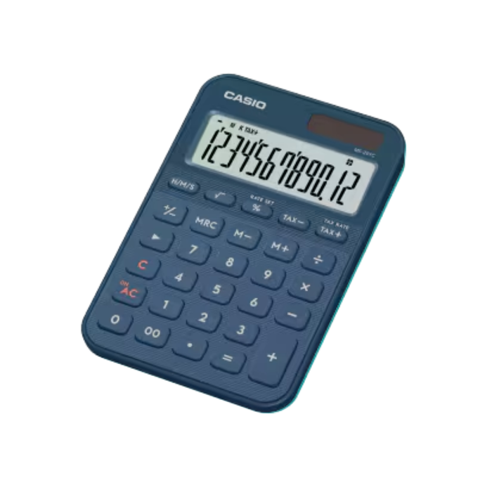 Casio Stylish and Colourful 12-Digit Mini Calculator