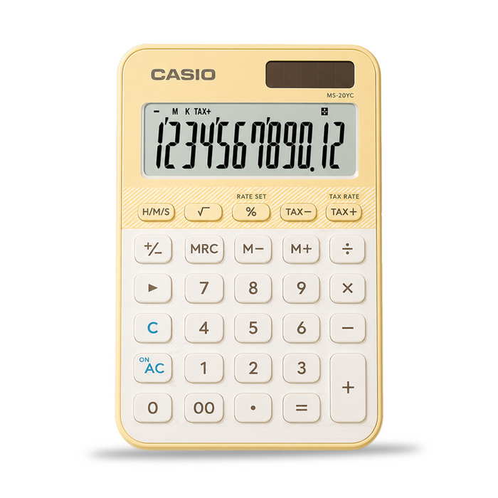 Casio Stylish and Colourful 12-Digit Mini Calculator