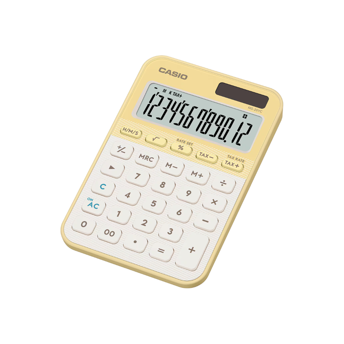 Casio Stylish and Colourful 12-Digit Mini Calculator