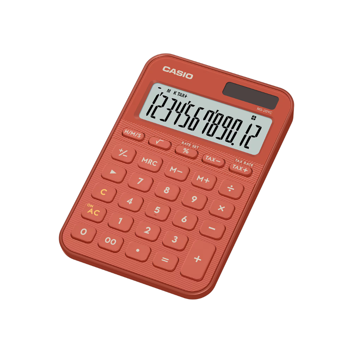 Casio Stylish and Colourful 12-Digit Mini Calculator