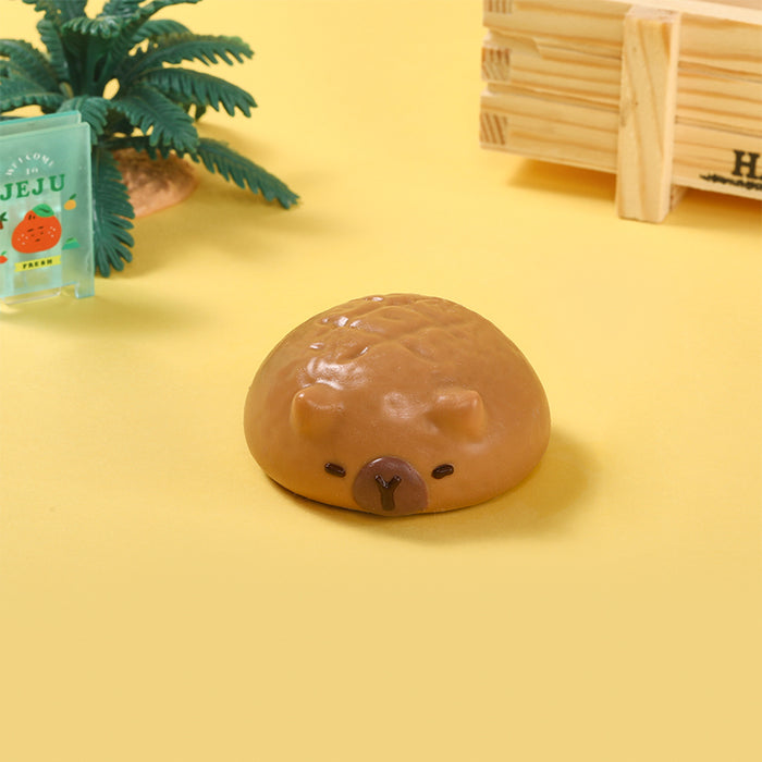 Chubby Brown Capybara Taba Squishy