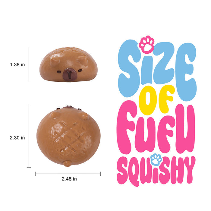 Chubby Brown Capybara Taba Squishy