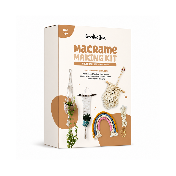 Creative Jack Macrame Making Knotting Kit for Teens & Adults Age 14+