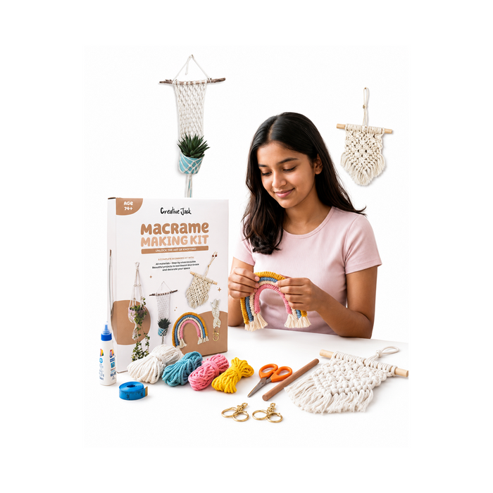 Creative Jack Macrame Making Knotting Kit for Teens & Adults Age 14+