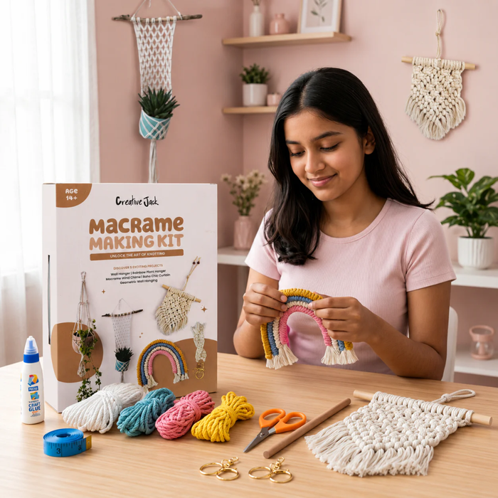 Creative Jack Macrame Making Knotting Kit for Teens & Adults Age 14+