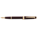 Cross Bailey Dark Red Gold Trim Fountain Pen Medium - PensAndPencils.Net