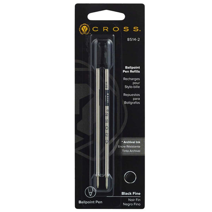 Cross Ballpoint Pen Refill Black Fine 8514 Pack of 2  Cross Ballpoint Refills