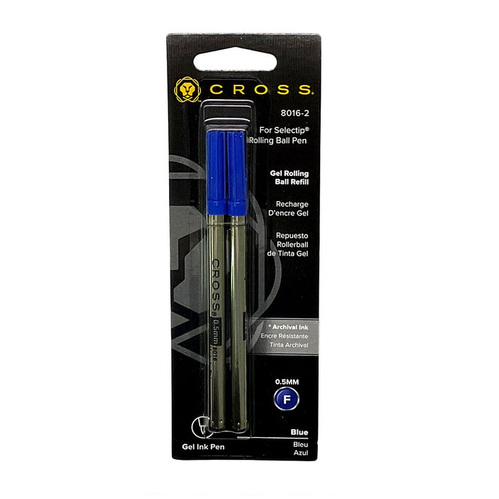 Cross Gel Rollerball Refill Blue Fine Dual Pack 8016-2  Cross Rollerball Refills
