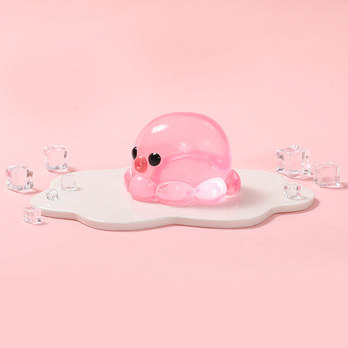 Crystal Pink Octopus Taba Squishy