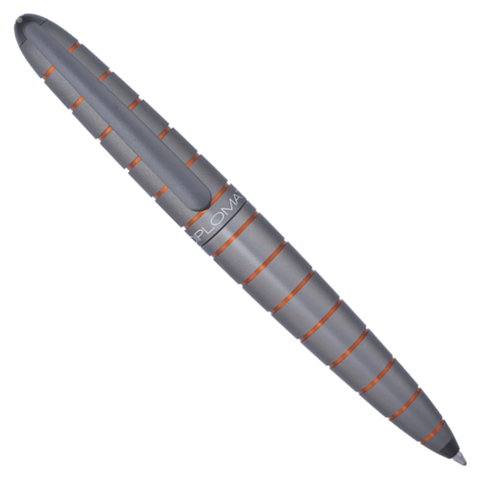 Diplomat Elox Ring Grey/Orange Ballpoint Pen D40354040