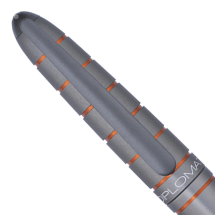 Diplomat Elox Ring Grey/Orange Ballpoint Pen D40354040