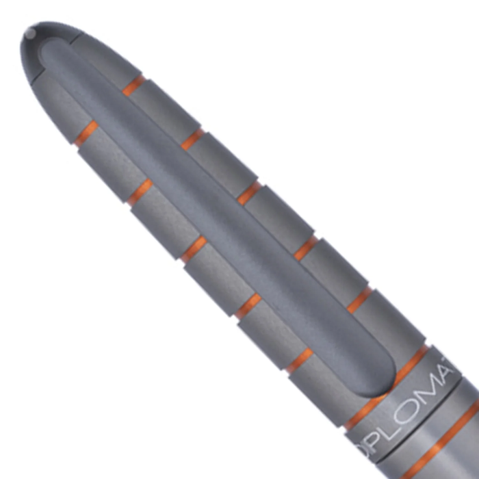 Diplomat Elox Ring Grey/Orange Roller Ball Pen D40354030