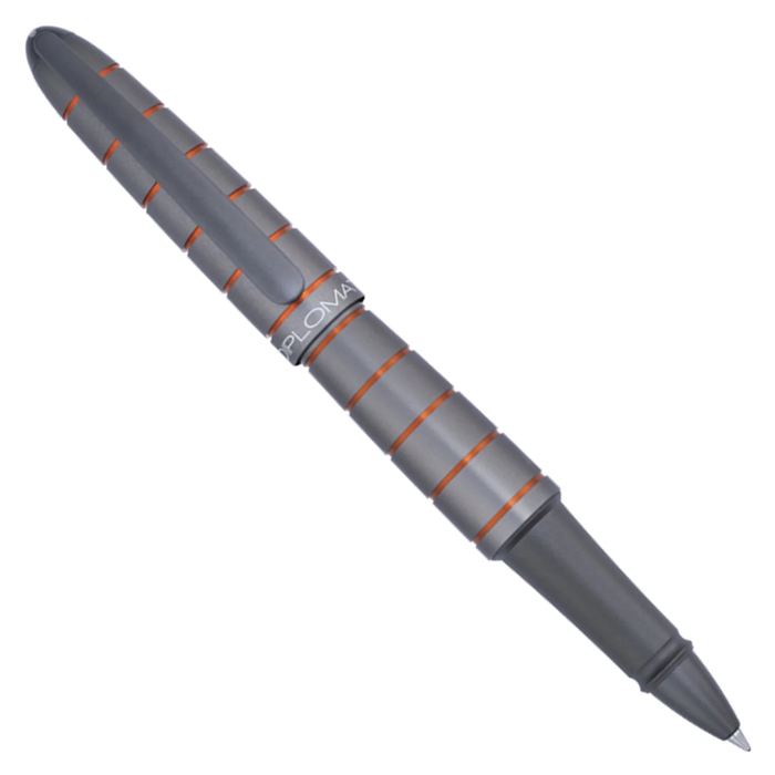 Diplomat Elox Ring Grey/Orange Roller Ball Pen D40354030
