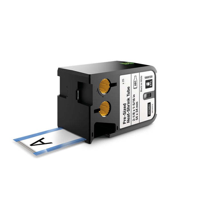 Dymo Heat Shrunk Tube Labels 2-1/8 X 1-5/16 in For XTL Machines  1868720  Dymo Dymo Labels