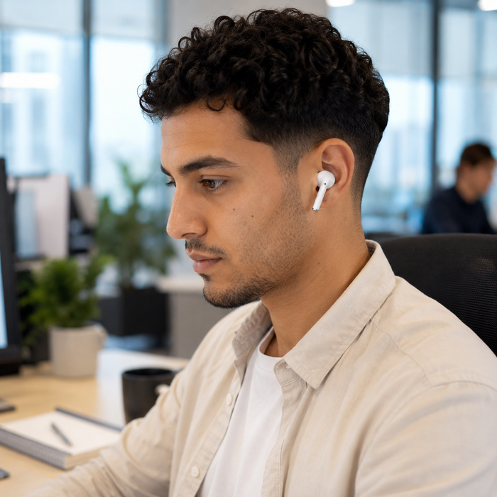 Écouteurs sans fil Bluetooth blanc Daiko Flow 710