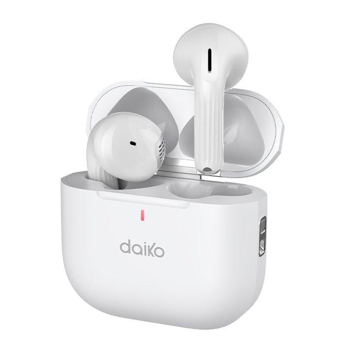 Écouteurs sans fil Bluetooth blanc Daiko Pure Buds