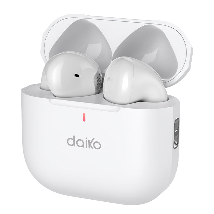 Écouteurs sans fil Bluetooth blanc Daiko Pure Buds