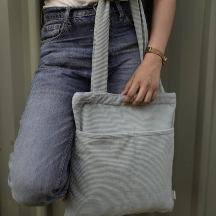 Ekatra Minimalist Corduroy Day Tote
