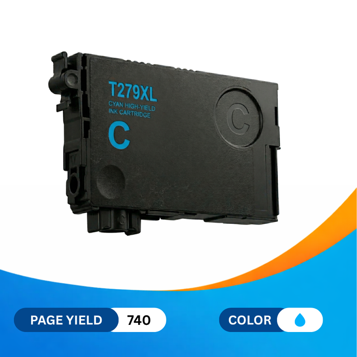 Epson T279XL (T279xl220-S) Cyan High Yield Remanufactured Ink Cartridge