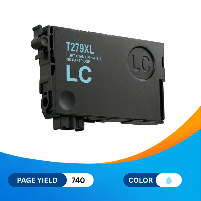 Epson T279XL (T279xl520-S) Light Cyan High Yield Remanufactured Ink Cartridge