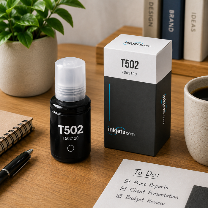Epson T502 (T502120-S) Black Standard Yield Compatible Ink Bottle