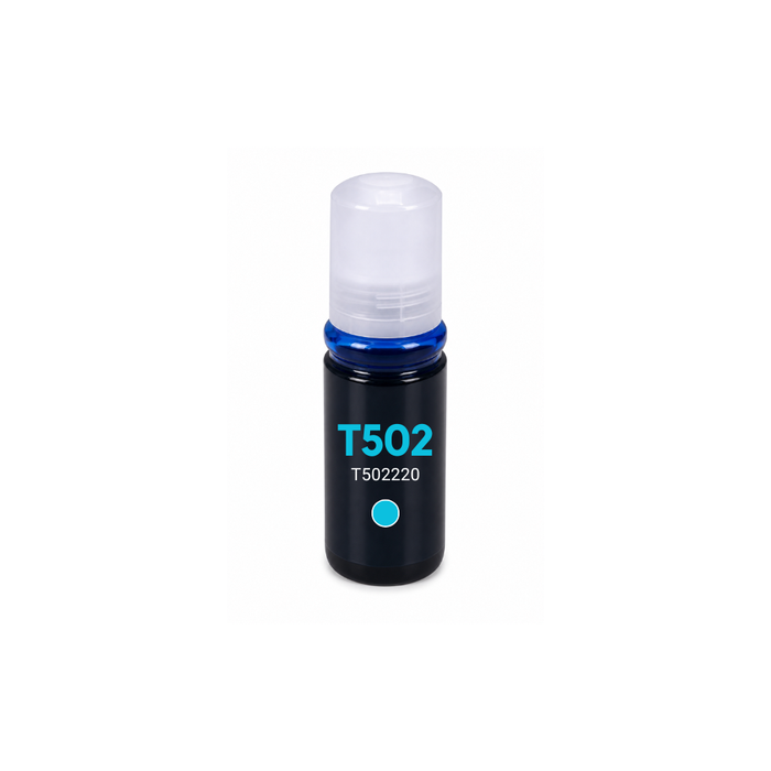 Epson T502 (T502220-S) Cyan Standard Yield Compatible Ink Bottle