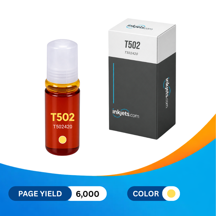 Epson T502 (T502420-S) Yellow Standard Yield Compatible Ink Bottle