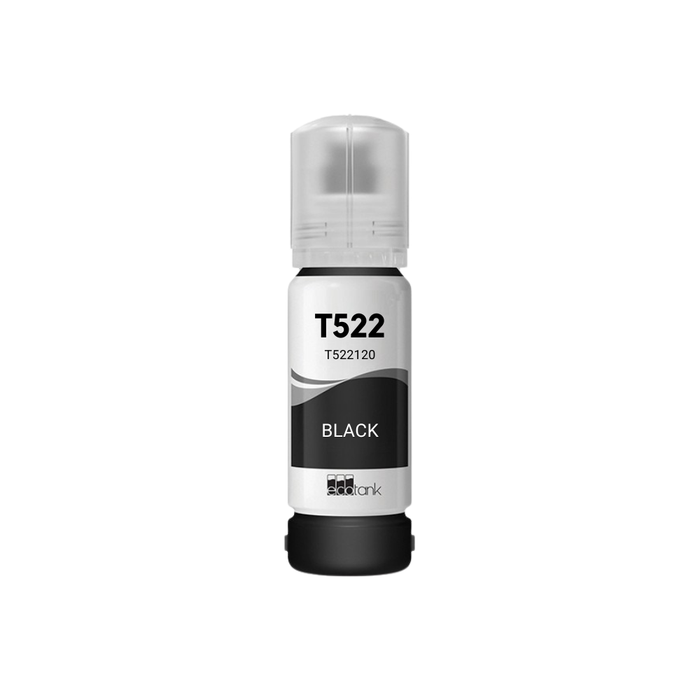 Epson T522 (T522120-S) Black Standard Yield Compatible Ink Bottle, 70 ml