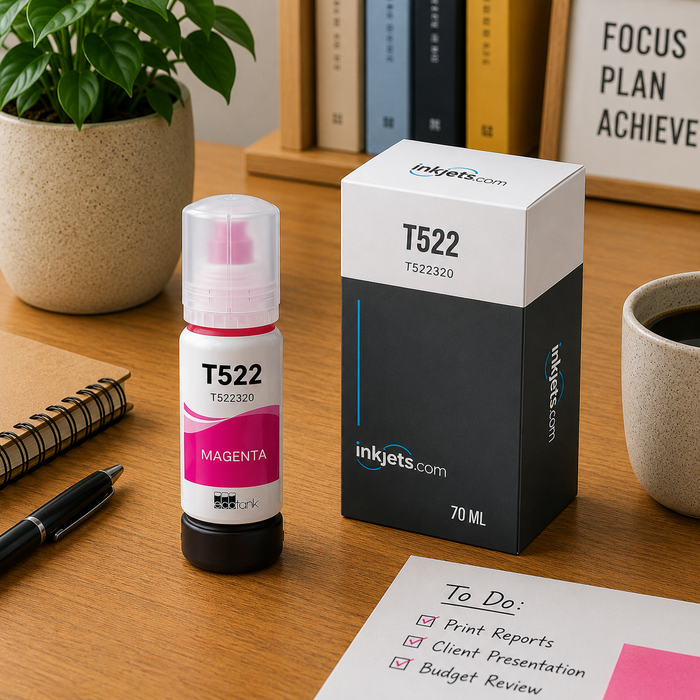 Epson T522 (T522320-S) Magenta Standard Yield Compatible Ink Bottle, 70 ml